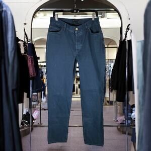 ASOS Design Men's 36x36 Tall Solid Grayish Blue Colored Denim Button Fly Jeans